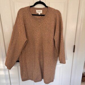 Tuckernuck Vivian Crewneck Dress Beigh-  Large